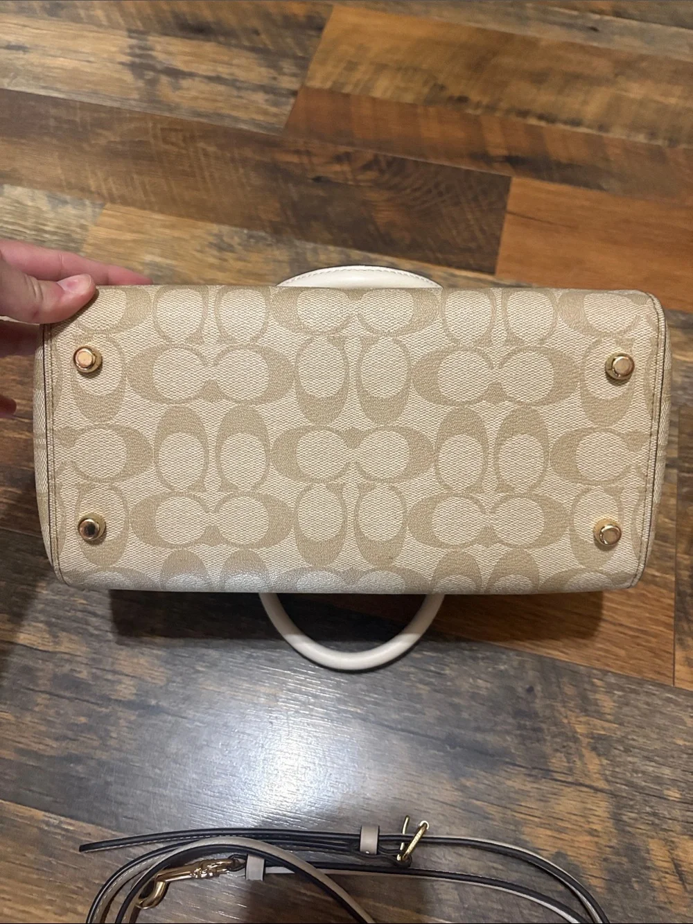 Coach Rowan Satchel In Signature Canvas